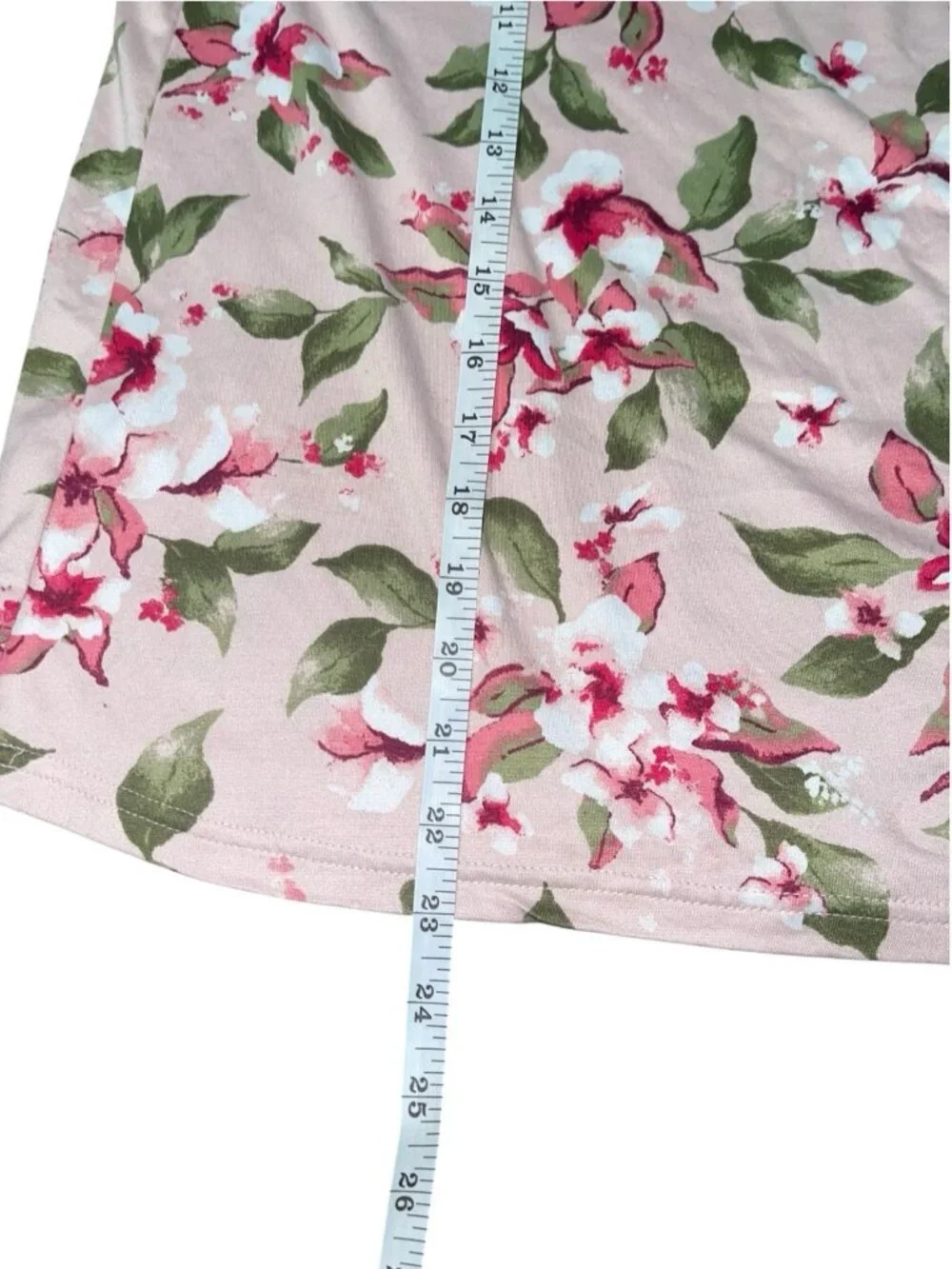 MARILYN MONROE Women's Size XL Pink Floral Dressing Gown Robe & Pajama Top Set